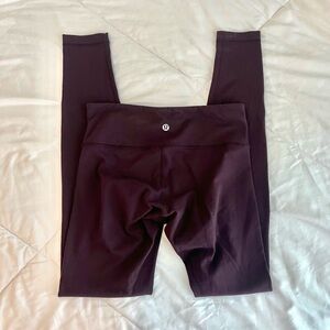 Lululemon plum full length 28” leggings